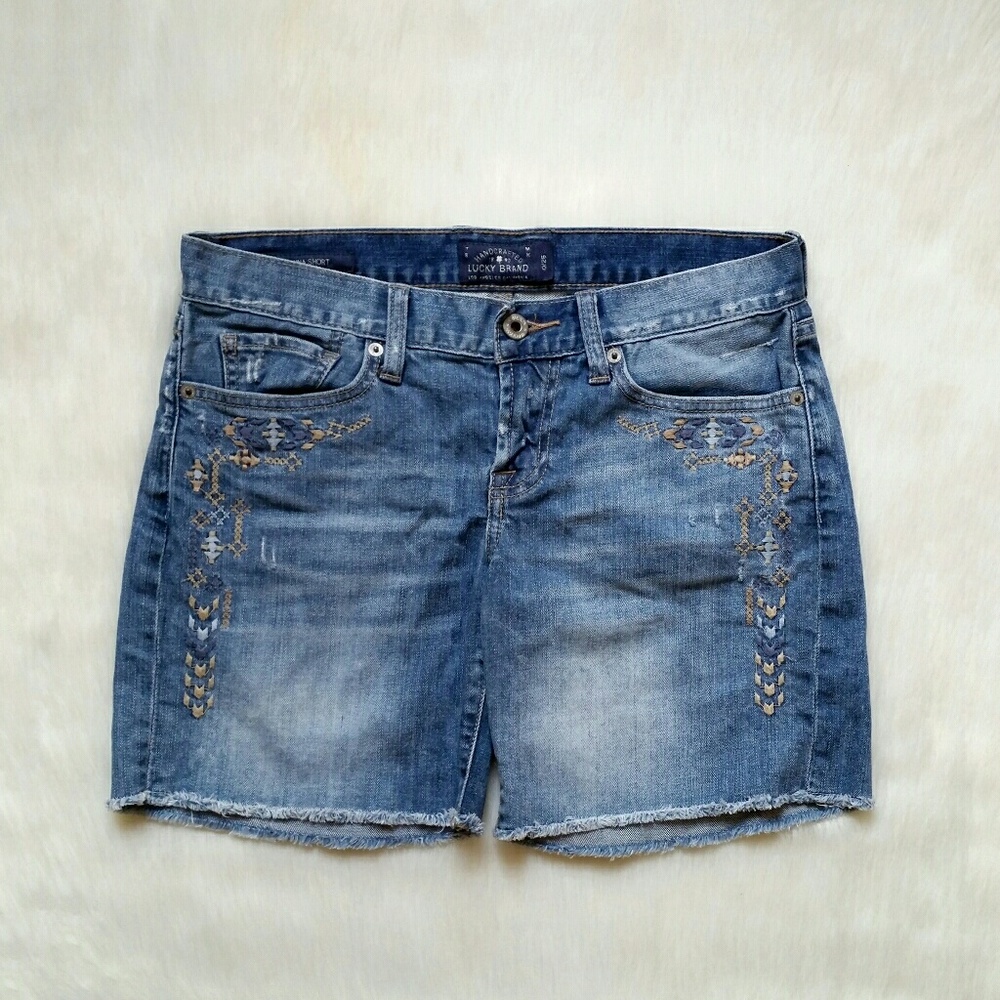Lucky Brand Laguna Embroidered Short